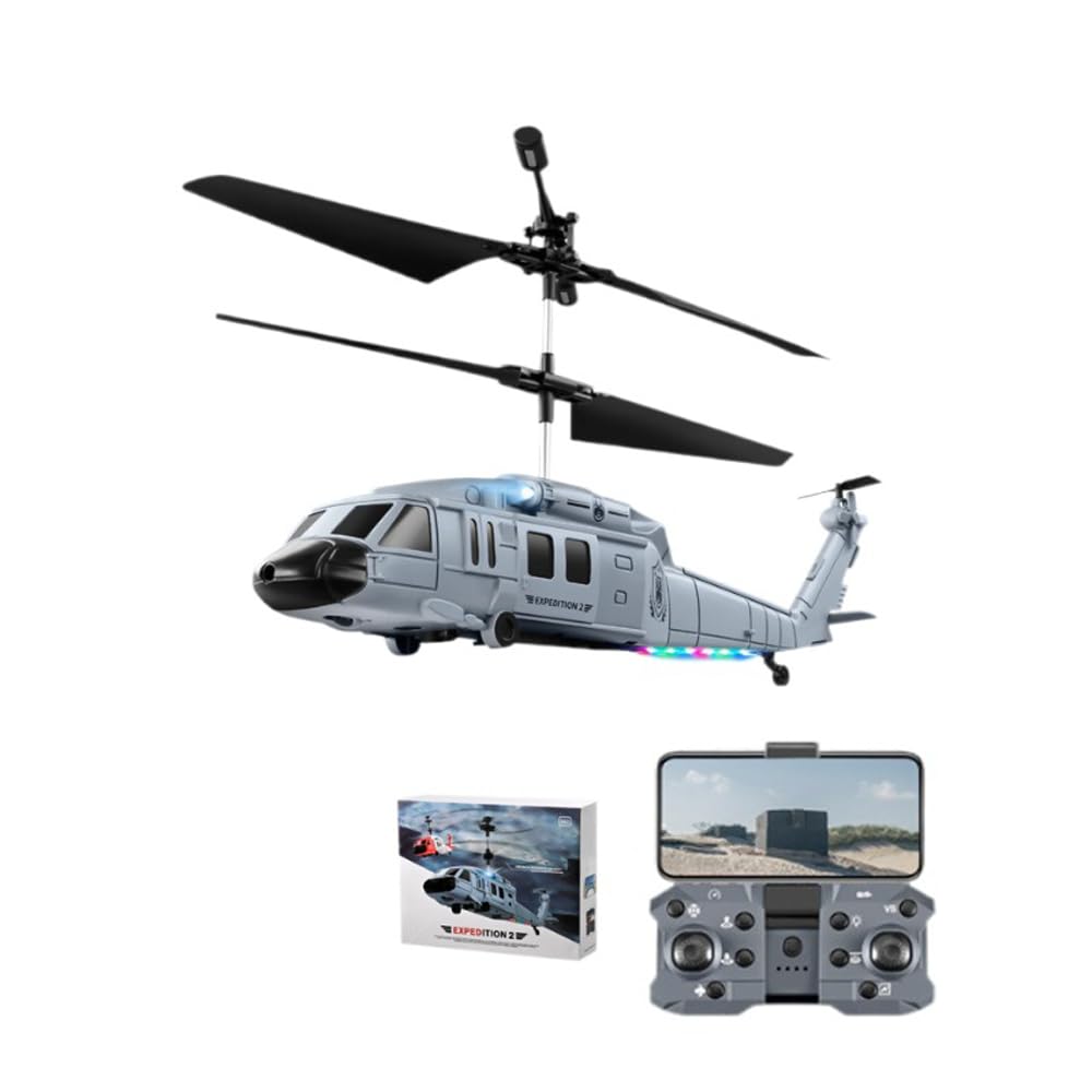 WANZRXX RC Helicopter for Adults 4K HD Dual Camera Remote Control